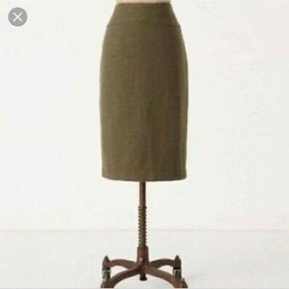 Anthro Moulinette Souers | Green Pencil Skirt